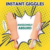 DR DINGUS Tiny Hands Original Little Small Mini Hand Stick Puppet – Fun for Kids & Family - 2 Pair - image 2