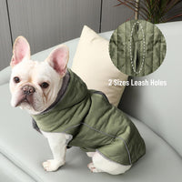 Warm Fleece Dog Hoodie for Small Dogs, Winter Puppy Coats - Green / Medium - image 2