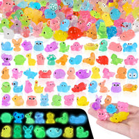 DIYDEC 60PCS Luminous Mini Resin Animals 60 Styles Miniatures Glow - 184PCS Luminous Mini Resin Animals
