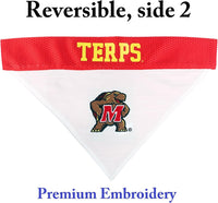 Pets First Collegiate Pet Accessories, Reversible Bandana - Large/X-Large / Maryland Terrapins - image 2