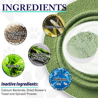 Dog Teeth Cleaning Powder - Dog Dental Powder - Plaque Off Pet Tooth Cleaning lab co - Targets Tartar & Reduces Plaque & Bad Breath - Teeth Cleaning Made Easy
