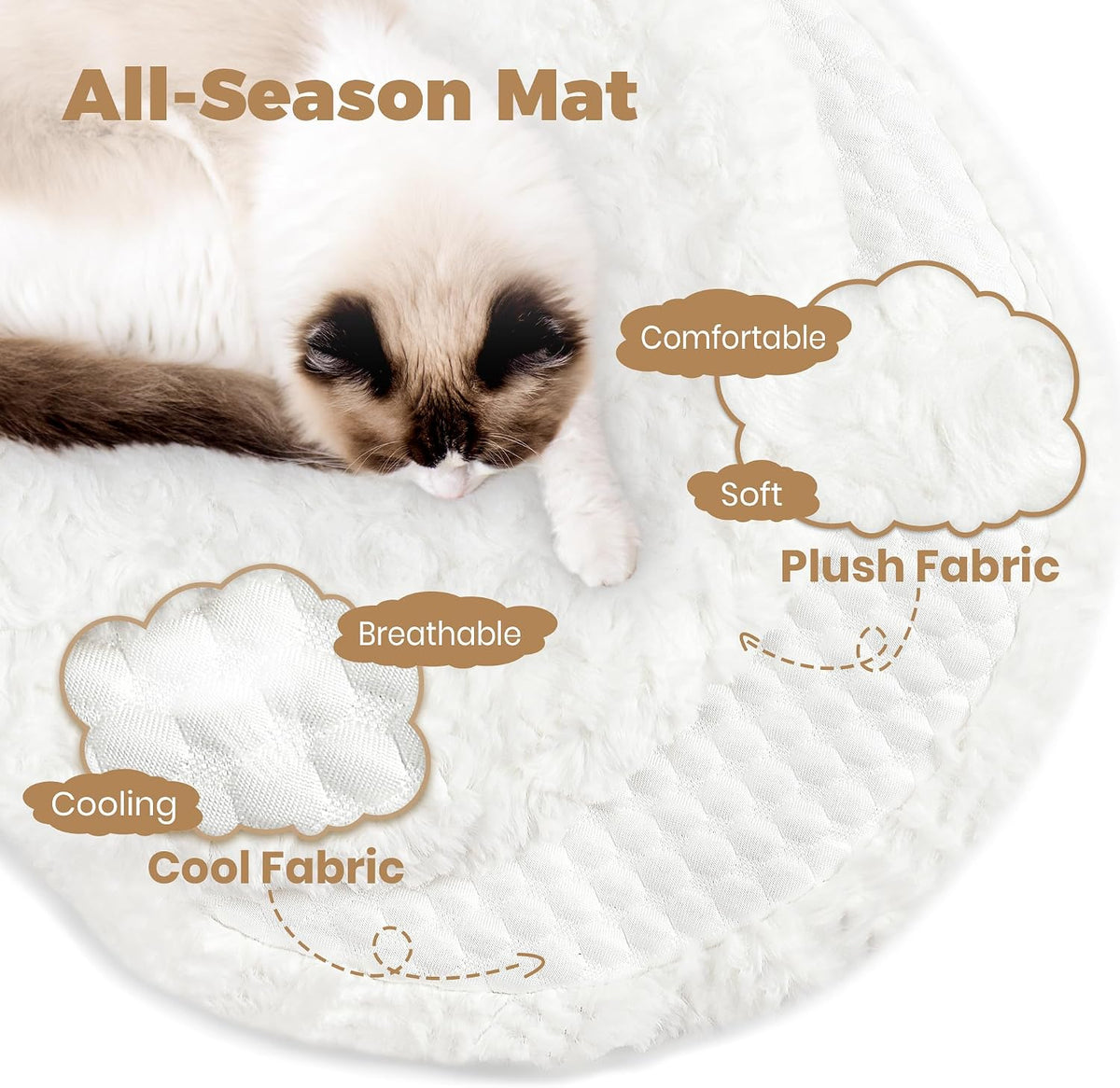Easyego Modern Cat Tree, 26.3" Aesthetic Wood Cat Tree Tower for Small Cats – Essentials for Cats - White / 45.6'' - image 4