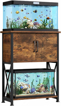 5-10 Gallon Fish Tank Stand - Rustic Brown / 5-10 Gallon