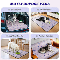 Washable Dog Pee Pads, Non-Slip Waterproof, Feather - Feather Pattern / 18"x24"(Pack of 4) - image 2
