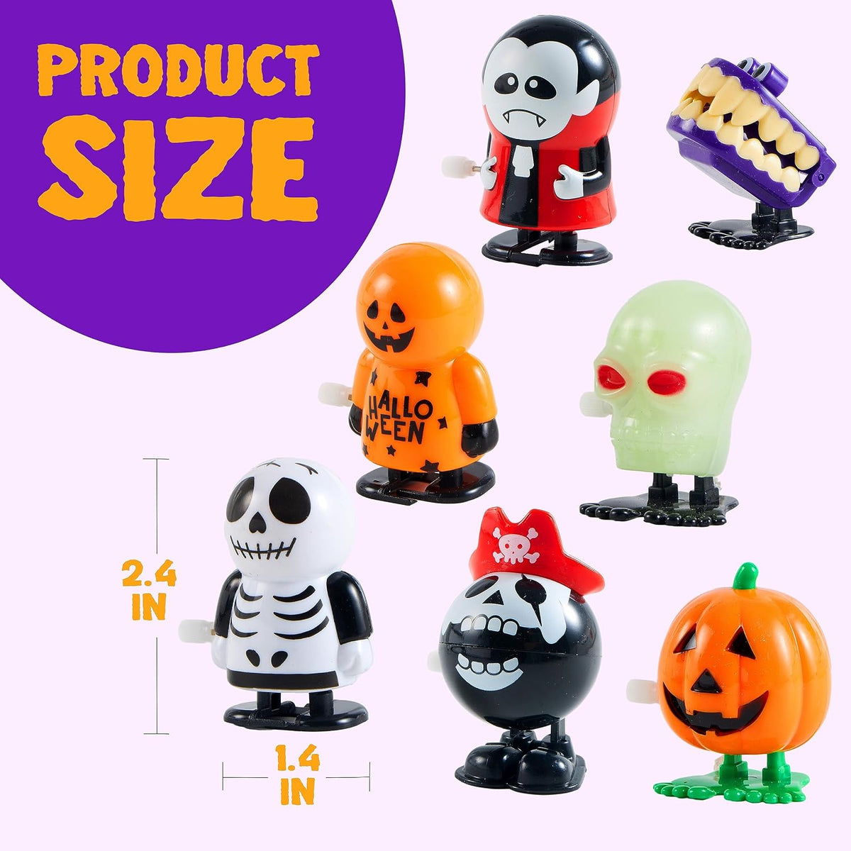 JOYIN 12 PCS Halloween Wind Up Toys for Kids Gifts - image 4