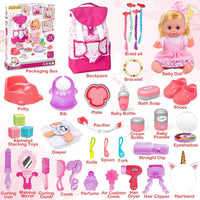 Baby Doll Toys Set, 24PCS Dolls Care Toy Playset for Girls 3-8 Pretend Play – Fun for Kids & Family - 32 Pcs - image 2