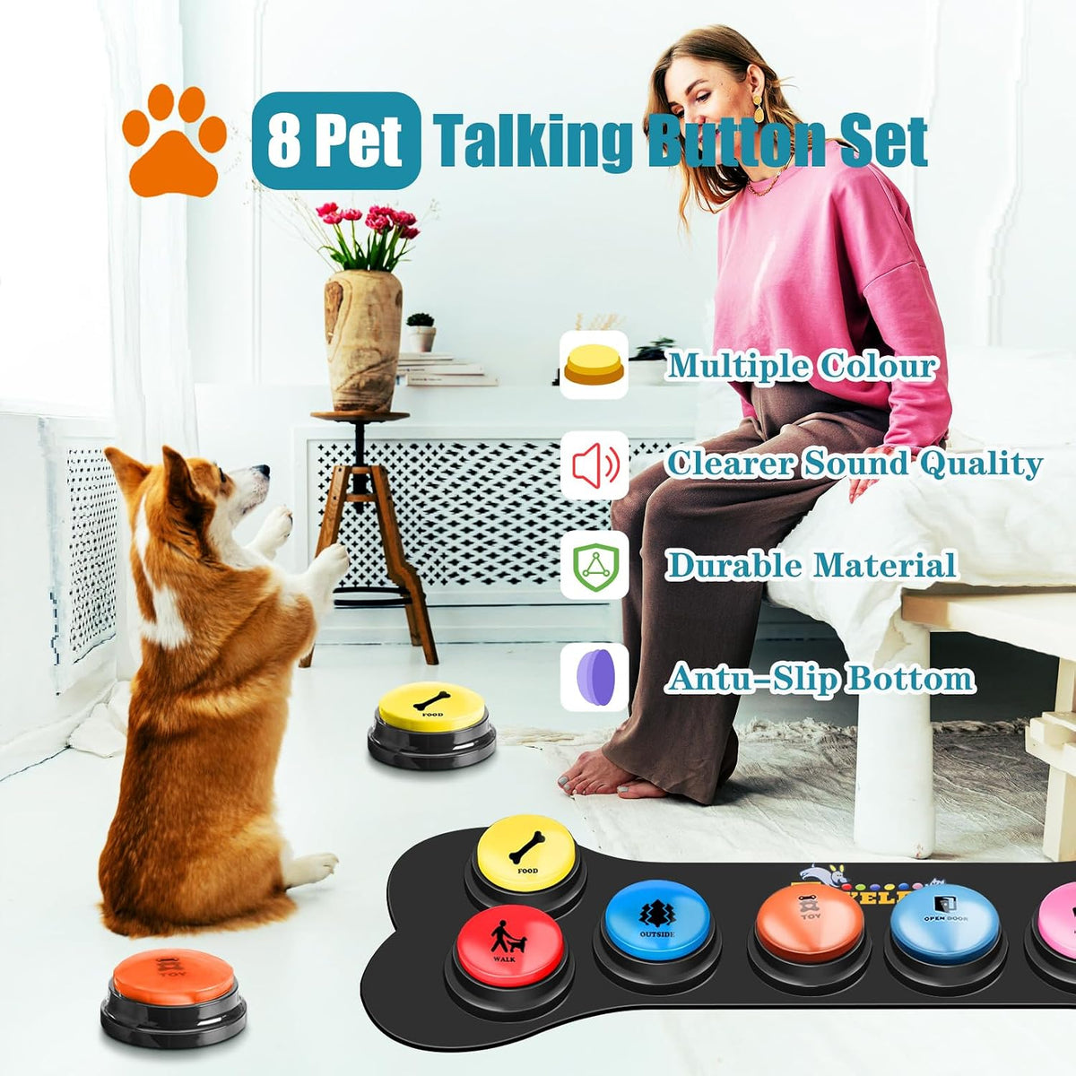 6 Pcs Dog Talking Button Set - 8 Pack - image 3