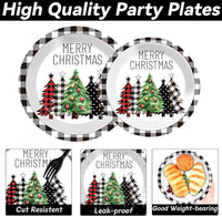 CHUNNIN 200 PCS Gone Fishing Party Plates Napkins Fishing Tableware - Christmas - image 3