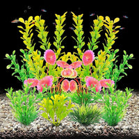 AQUANEAT Artificial Fish Tank Plants - Yellow - image 2