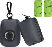 Petmolico Dog Poop Bag Holder Dispenser 2 Pack, Pink Rose – Essentials for Dogs - Deep Gray