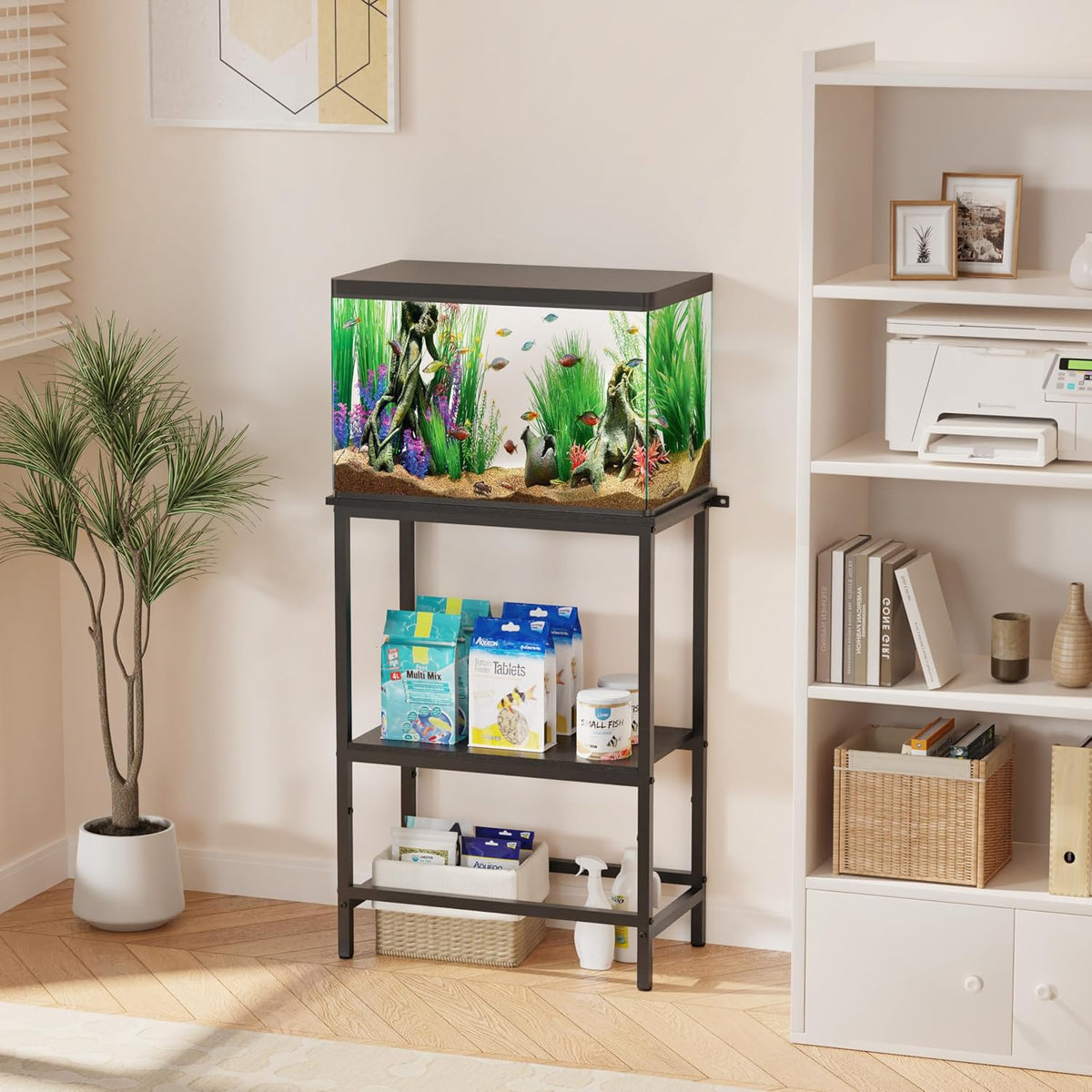 5 & 10 Gallon Fish Tank Stand for Standard Tanks – Essentials for Fish - Black / 10 Gallon - image 2