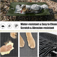 ONETIGRIS Elevated Dog Bed, Outdoor Dog Cod Large Raised Dogs Bed with Chew Proof Mesh, No-Slip Portable Dogs Cot Bed for Indoor & Outdoor Portable (Green, Large)