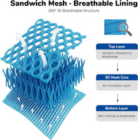 Didog No Pull Dog Harness for Large Dogs, Breathable Mesh Padded - Blue / L: Chest 27-33", Fit 50-80 lbs - image 3