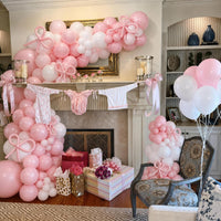 Pink Balloon Arch Kit, 145Pcs Baby Shower Birthday Decor – Fun for Kids & Family - Pink White - image 2