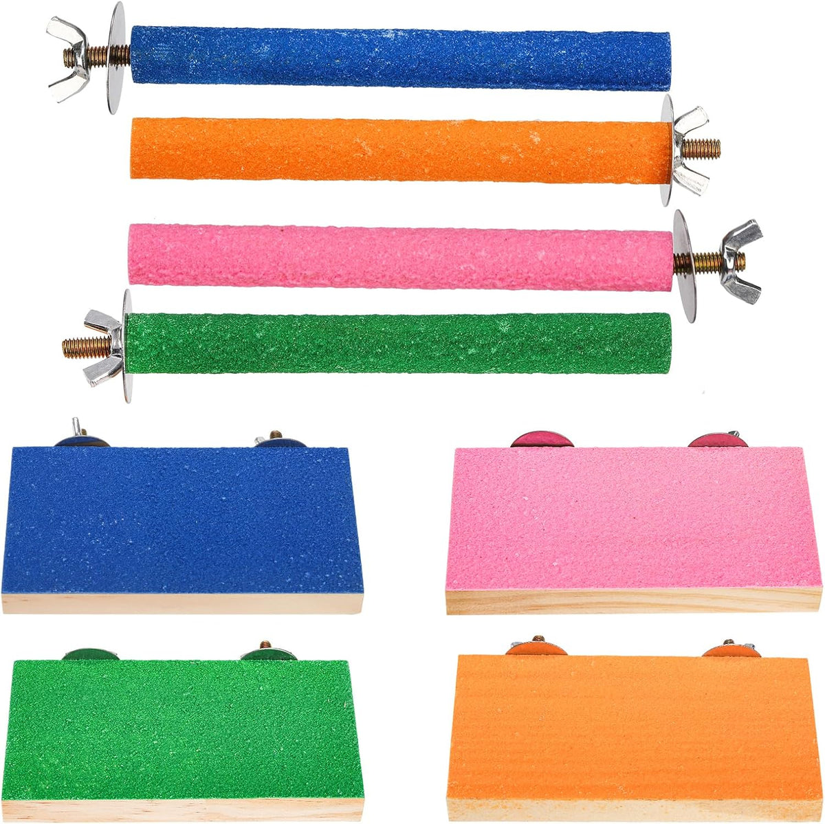 8 Pcs Bird Perch Stand Toy - image 4