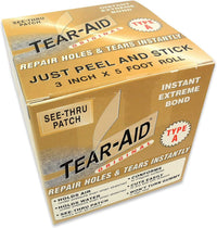 Tear-Aid Fabric Repair Kit, Type A Clear Patch for Canvas - Fabric Repair Roll (Pack of 1)