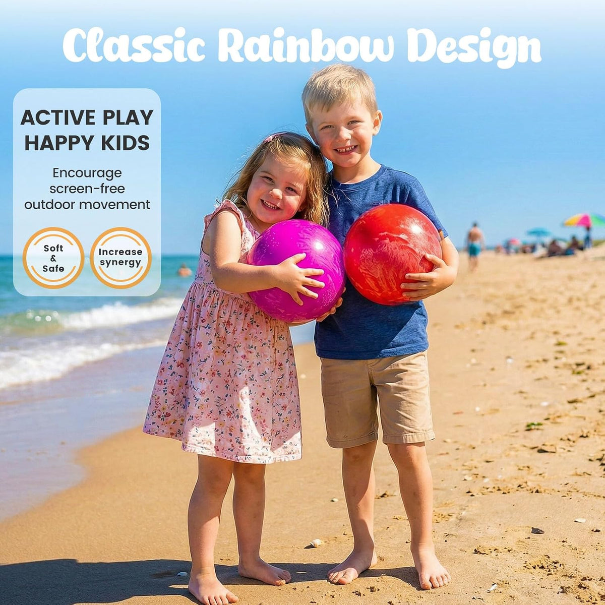 3 Otters 6 PCS Playground Balls with Air Pump - image 4