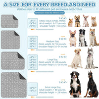 Washable Pee Pads for Dogs, 18"x24" - Gray / 18*24 Inch (Pack of 2) - image 4