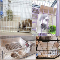PINVNBY Plastic Rabbit Litter Box with Drawer - Brown - image 2