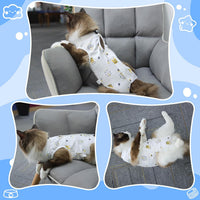 Coppthinktu Cat Recovery Suit Female Cat Onesie After Surgery Anti - Large / Tiger - image 3