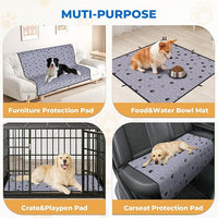 Fostanfly Washable Pee Pads for Dogs, 2 Pack 41"x41", Ultra-Absorbent Leakproof Non-Slip Reusable Potty Training Pads for Dogs, Cats & Puppies Potty