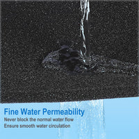 AQUANEAT Aquarium Bio Sponge Filter Media Pad 36" x 12" x 1" / 72" x - 36" x 12" x 1" （2 packs） - image 2