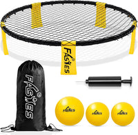 Fastes roundnet game set with round net, three balls and carrying bag