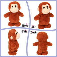 Hopearl Talking Singing Cowgirl Repeats What You Say Girl Walking - Monkey - image 3