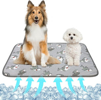 NACOCO Summer Pet Cooling Mat - L: 27.5'' x 38.5'' / Grey Shark