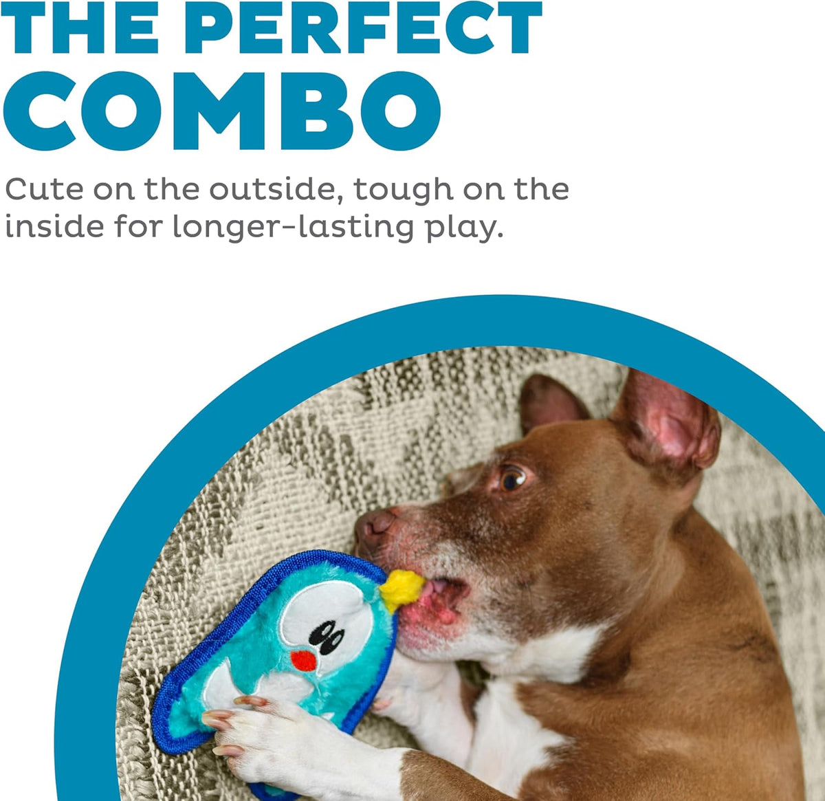 Outward Hound Durablez Minis Tough Chew Plush Squeaky Dog Toy - Owl / 2 Count - image 2