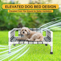 Elevated Dog Bed with with Guardrail - 20'' x 20'' x 12'' - image 4