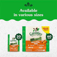 Greenies Petite Dental Dog Treats, Sweet Potato Flavor, 12 oz. Pack (20 Treats)