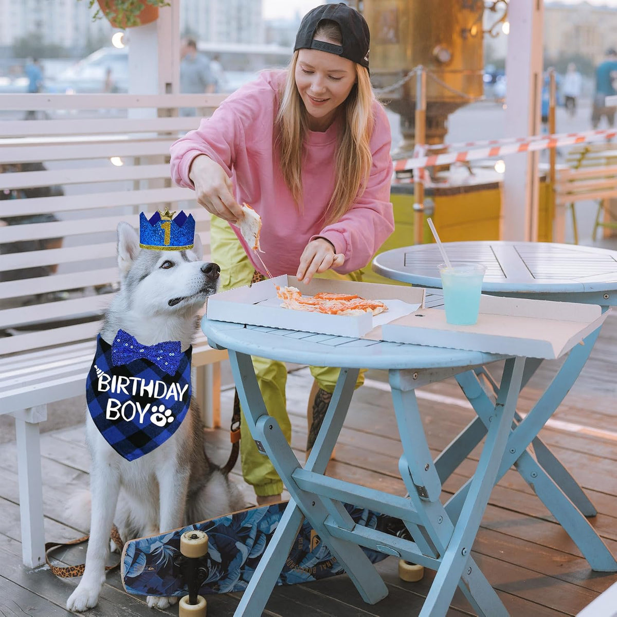 STMK Dog Birthday Party Supplies - X-Large / Blue - image 2