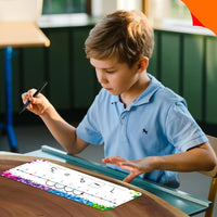 SpriteGru number line dry erase boards with 0-10 and 0-20 lines and colorful star print - view 21