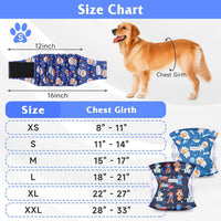 5 Pack Dog Diapers Male, High Absorbing Dog Wraps - XX-Large / Space - image 3
