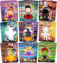 60 Packs Halloween Stickers Pumpkin Decorating Kit - 36 Sheets Halloween Stickers