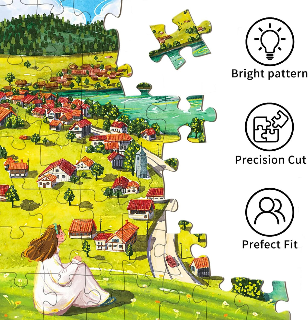 1000 Piece Puzzles for Adults, Premium Magic Book Jigsaw Puzzle – Fun for Kids & Family - Mountain Top Calm - image 4