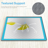 Pee Pad Holder for Dogs,Silicone Dog Puppy Pad Holder, 34 x 28 No Spill Raised Lip High Edge,Portable, Leak-Proof Mat Holder for Dog Training Pads,Square Potty Trays for Home Floor Protection