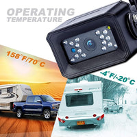 Digital Wireless Backup Camera System, No Interference, IP69k Waterproof Wireless Rear View Camera, 7’’ Display Wireless Reverse Monitor for RV/Truck/Trailer/Bus/Motorhome/5th Wheel/Pickup/Van