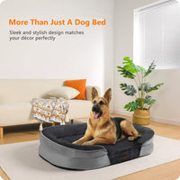 Orthopedic Waterproof Medium Dog Bed Sofa, Gel Memory Foam, 36" – Essentials for Dogs - Dark Grey / X-Large(45 x 32 x 7 inch) - image 2