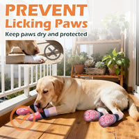Anti Slip Dog Socks to Prevent Licking Paws with Grippers Black – Essentials for Dogs - Pink Purple / X-Small - image 4