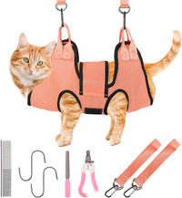 PatiencET Cat Grooming Hammock Kit – Essentials for Dogs - XS (12 LB Max) / Orange
