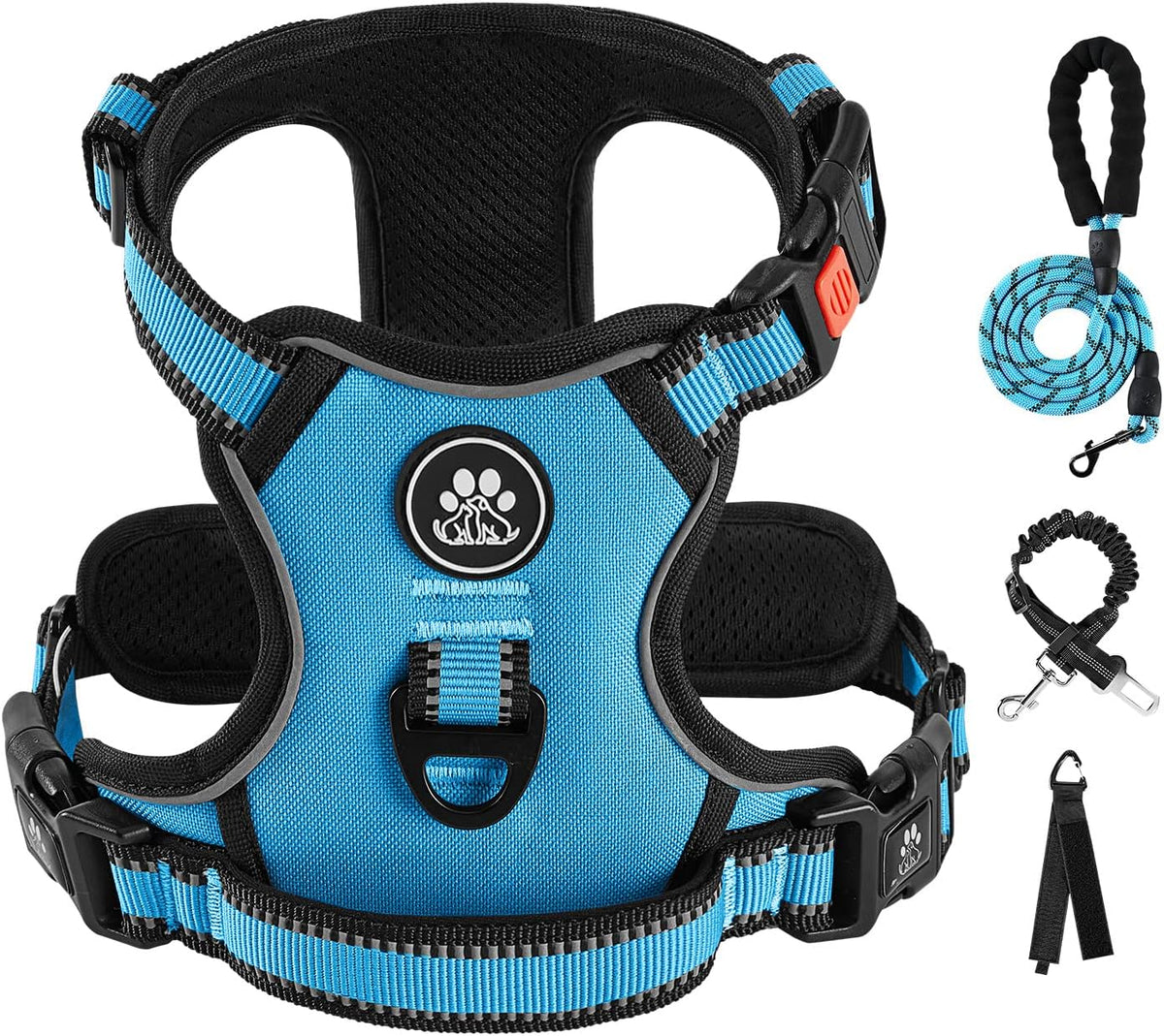 IVY&LANE No Pull Dog Harness for Medium Dogs - Blue / Medium