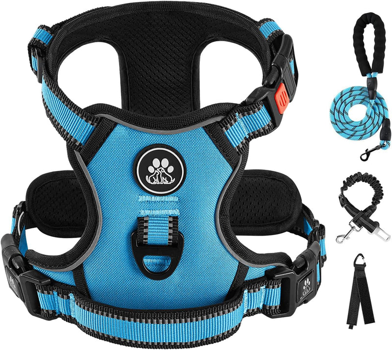 IVY&LANE No Pull Dog Harness for Medium Dogs - Blue / Medium
