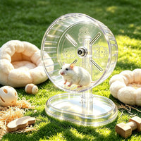 lazYYzal Silent Hamster Wheel - Ф 9.5 inch / Transparent - image 4