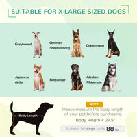 48" x 36" Elevated Portable Dog Cot Cooling Pet Bed with UV Protection Canopy Shade