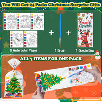 Cracoring 24 pack Halloween paint with water party favors with treat bags and brushes - view 16