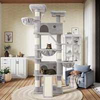 SHA CERLIN 81in Multi-Level Tall Cat Tree Tower for Indoor - Grey - image 3