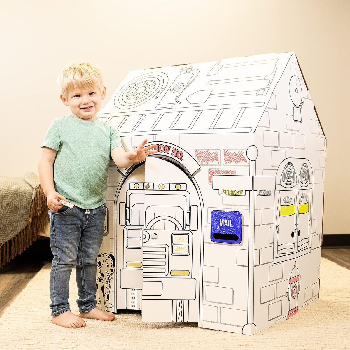 Easy Playhouse Police and Fire Station - Fire Station - image 2