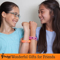 Pinwheel Crafts friendship bracelet kit with 100 floss threads, beads and storage bag - view 7